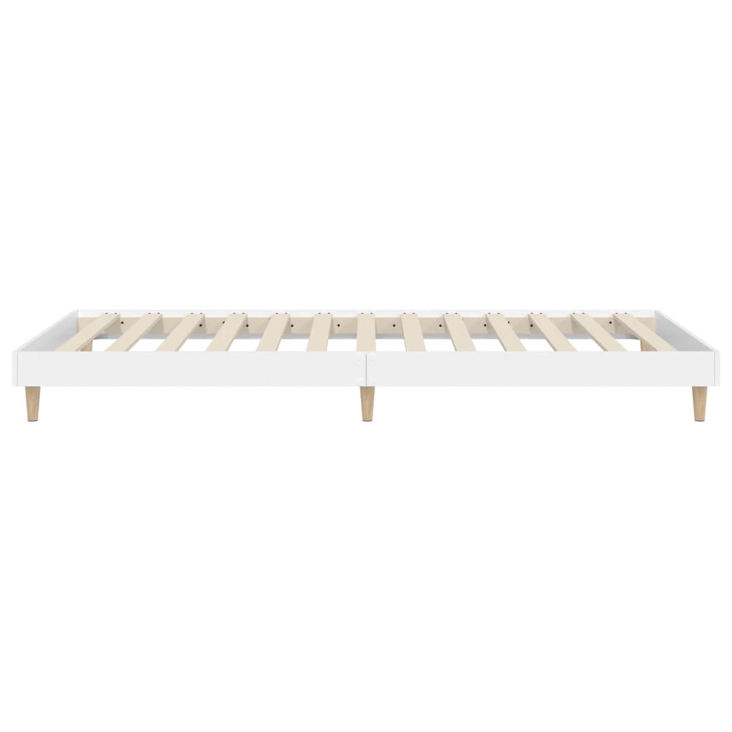 sengeramme 75x190 cm konstrueret træ hvid