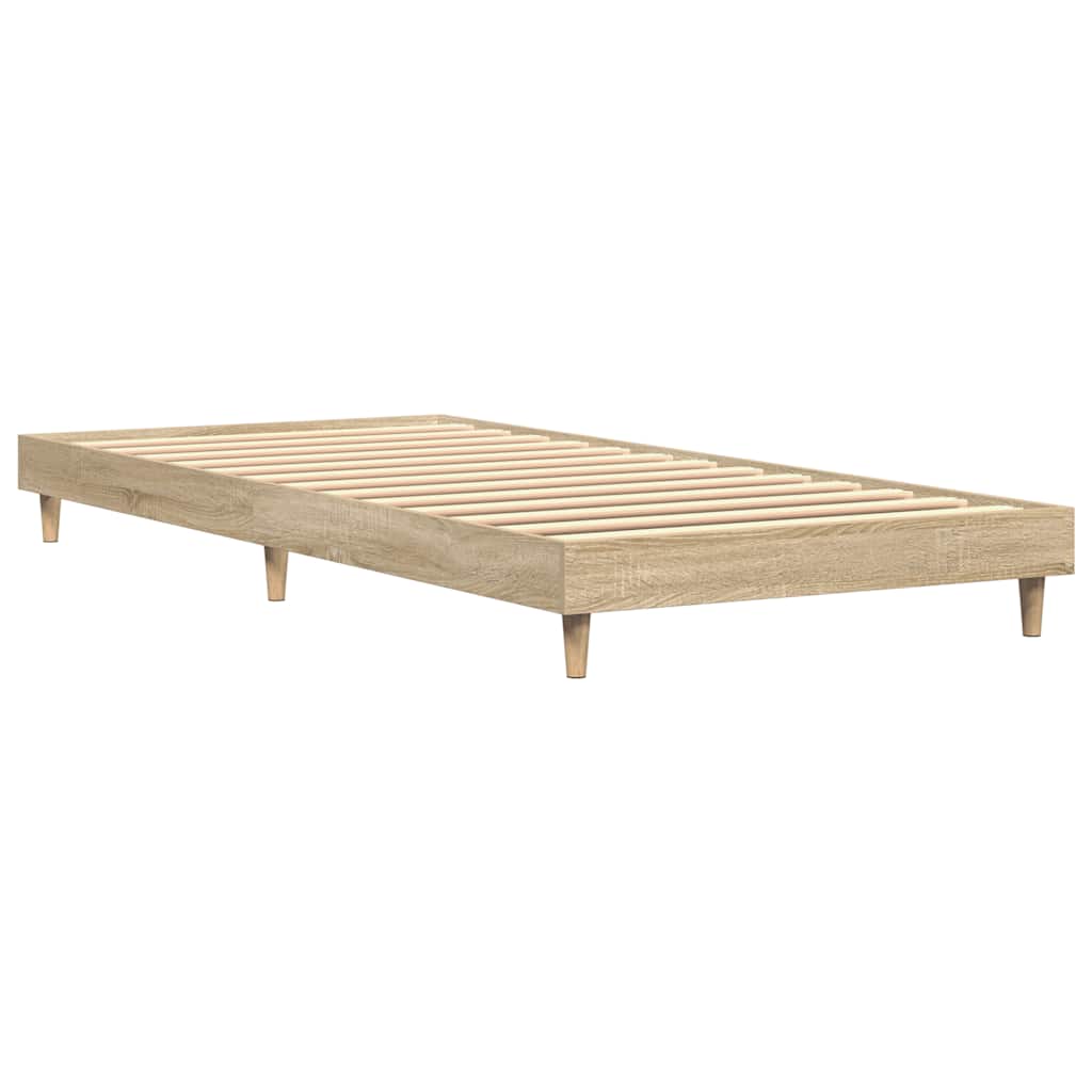 sengeramme 75x190 cm uden madras konstrueret træ sonoma-eg
