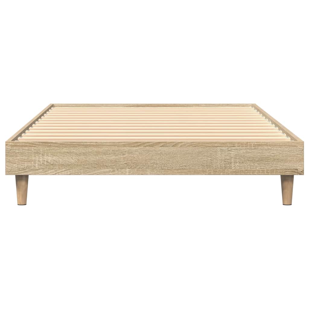 sengeramme 75x190 cm uden madras konstrueret træ sonoma-eg