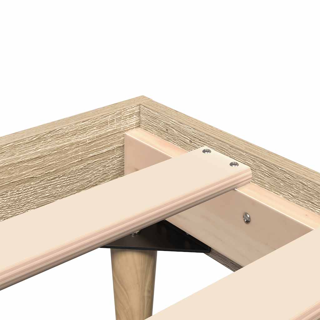 sengeramme 75x190 cm uden madras konstrueret træ sonoma-eg