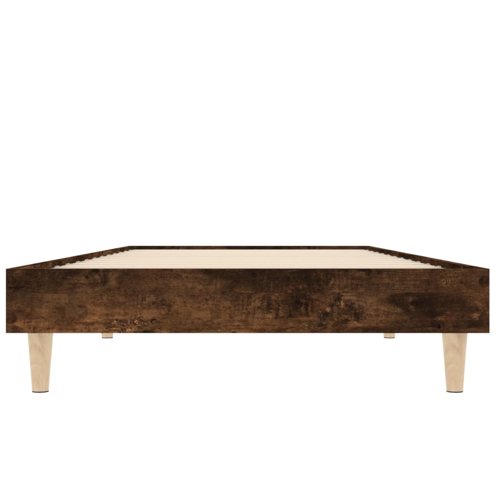 sengeramme 75x190 cm uden madras konstrueret træ røget eg