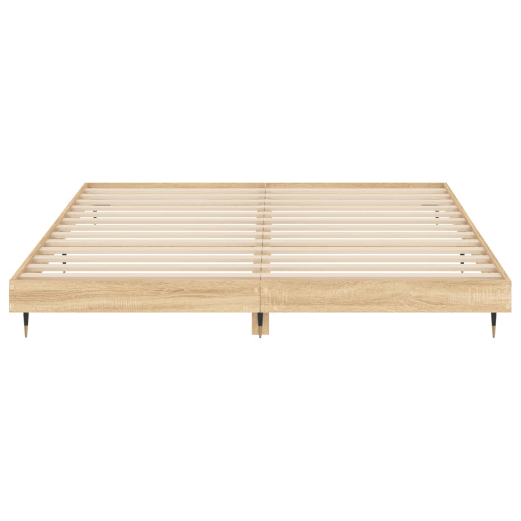 sengeramme uden madras 200x200 cm konstrueret træ sonoma-eg