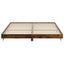 sengeramme uden madras 200x200 cm konstrueret træ røget eg