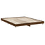 sengeramme uden madras 200x200 cm konstrueret træ brun eg