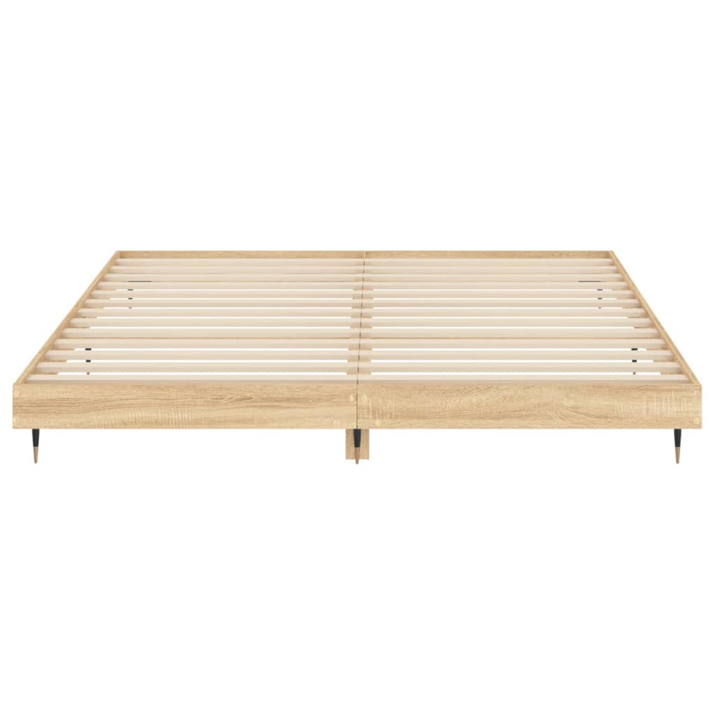 sengeramme 120x200 cm uden madras konstrueret træ sonoma-eg