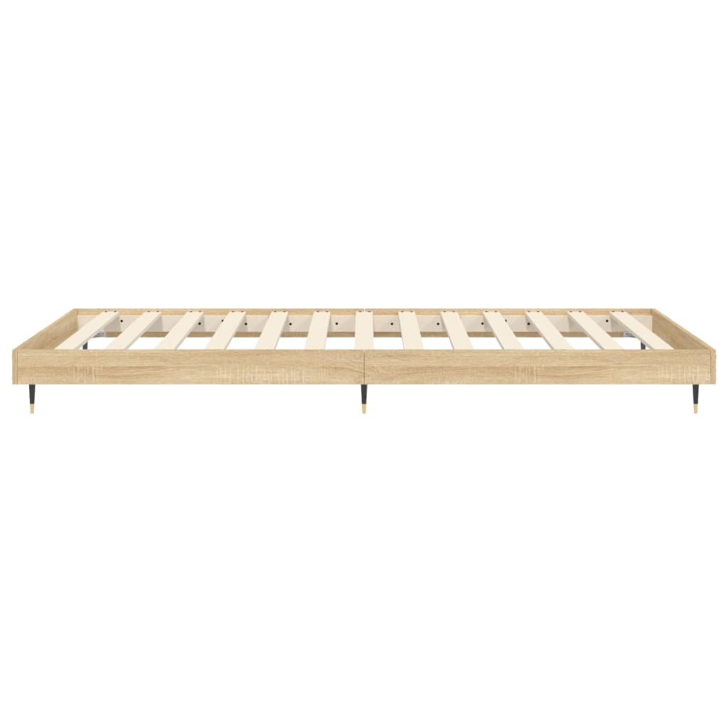 sengeramme 100x200 cm uden madras konstrueret træ sonoma-eg