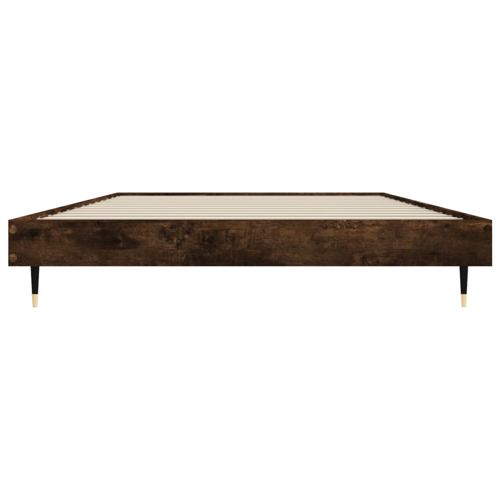 sengeramme 100x200 cm uden madras konstrueret træ røget eg