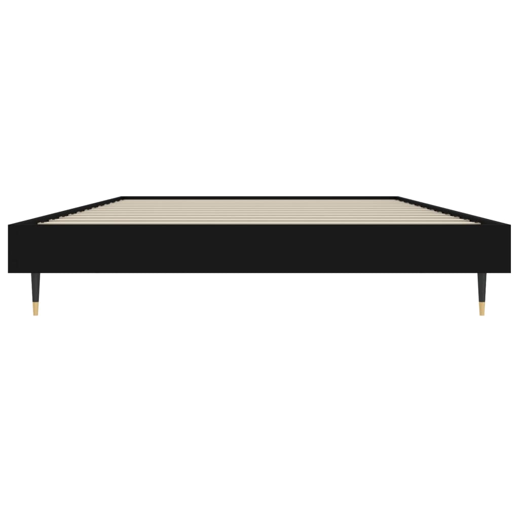 sengeramme 90x200 cm konstrueret træ sort