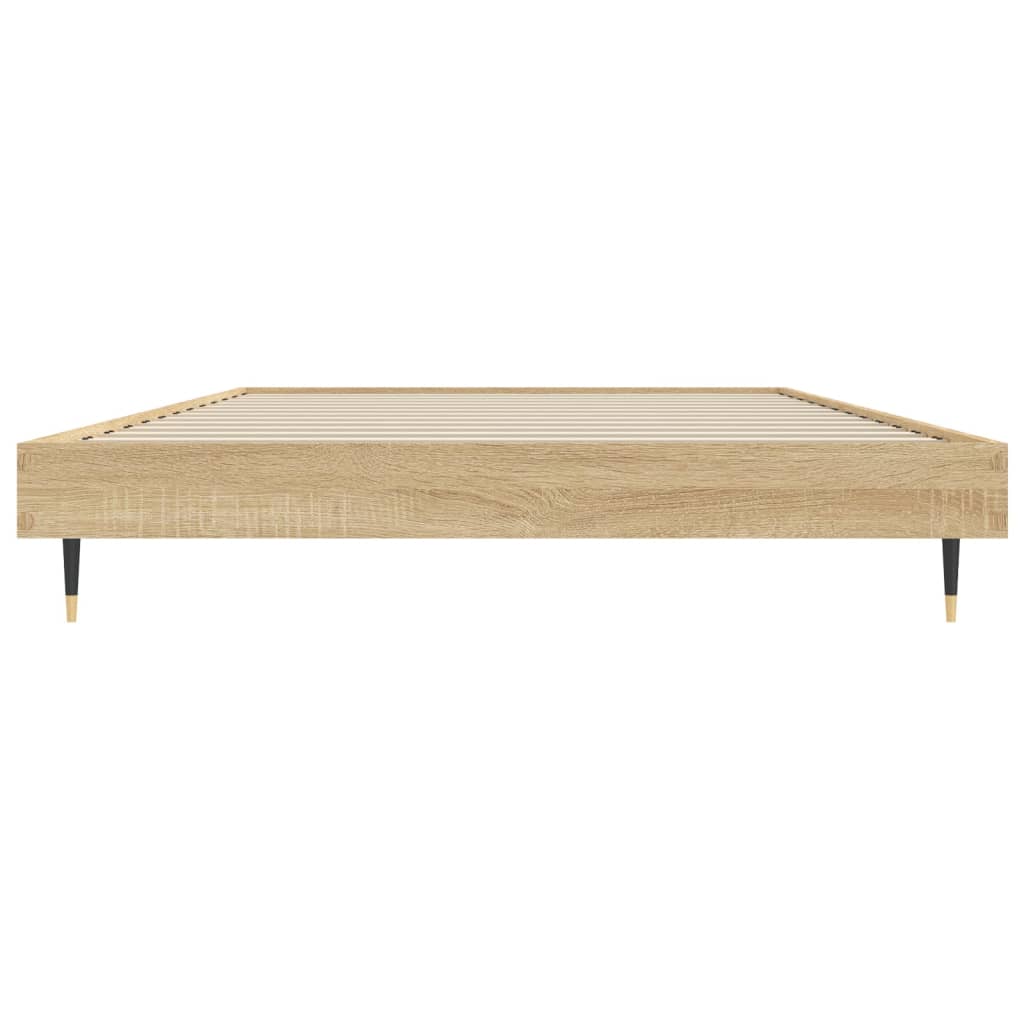 sengeramme 90x200 cm uden madras konstrueret træ sonoma-eg