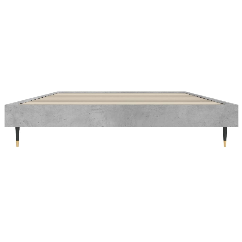 sengeramme 90x200 cm konstrueret træ betongrå