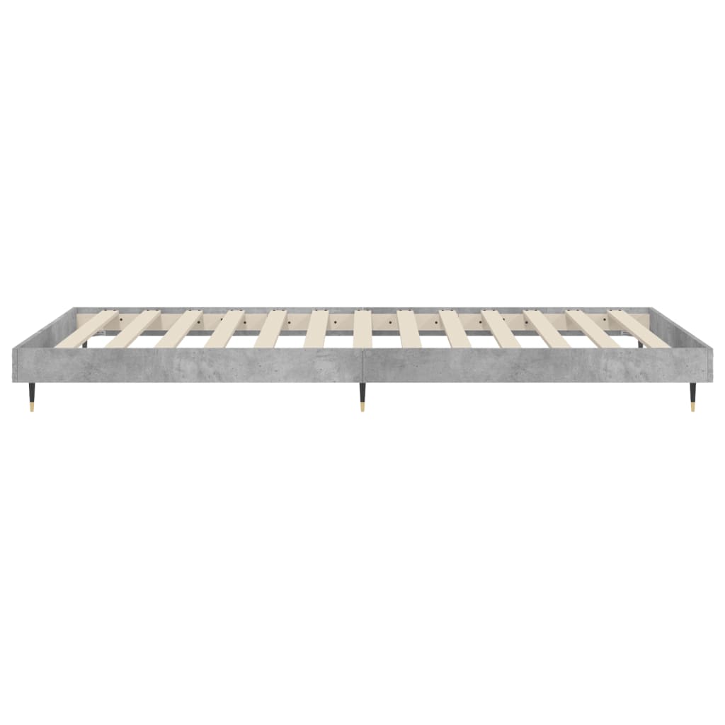 sengeramme 90x200 cm konstrueret træ betongrå