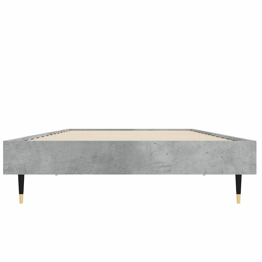 sengeramme 75x190 cm konstrueret træ betongrå