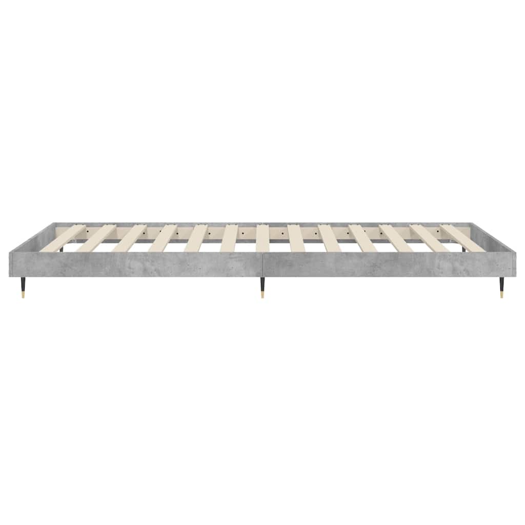 sengeramme 75x190 cm konstrueret træ betongrå