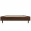 sengeramme 75x190 cm uden madras konstrueret træ brunt eg