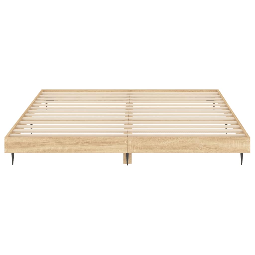 sengeramme 140x200 cm uden madras konstrueret træ sonoma-eg