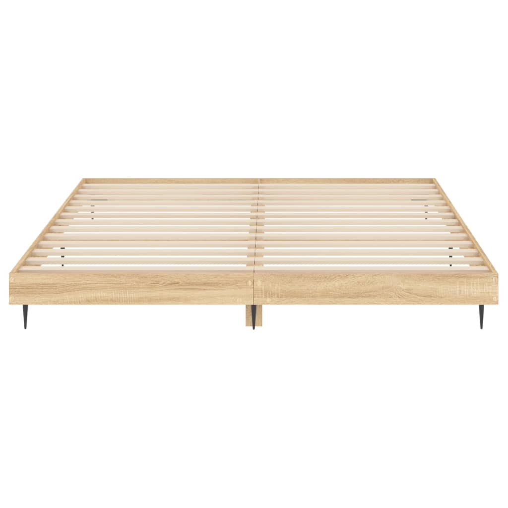 sengeramme 120x200 cm uden madras konstrueret træ sonoma-eg
