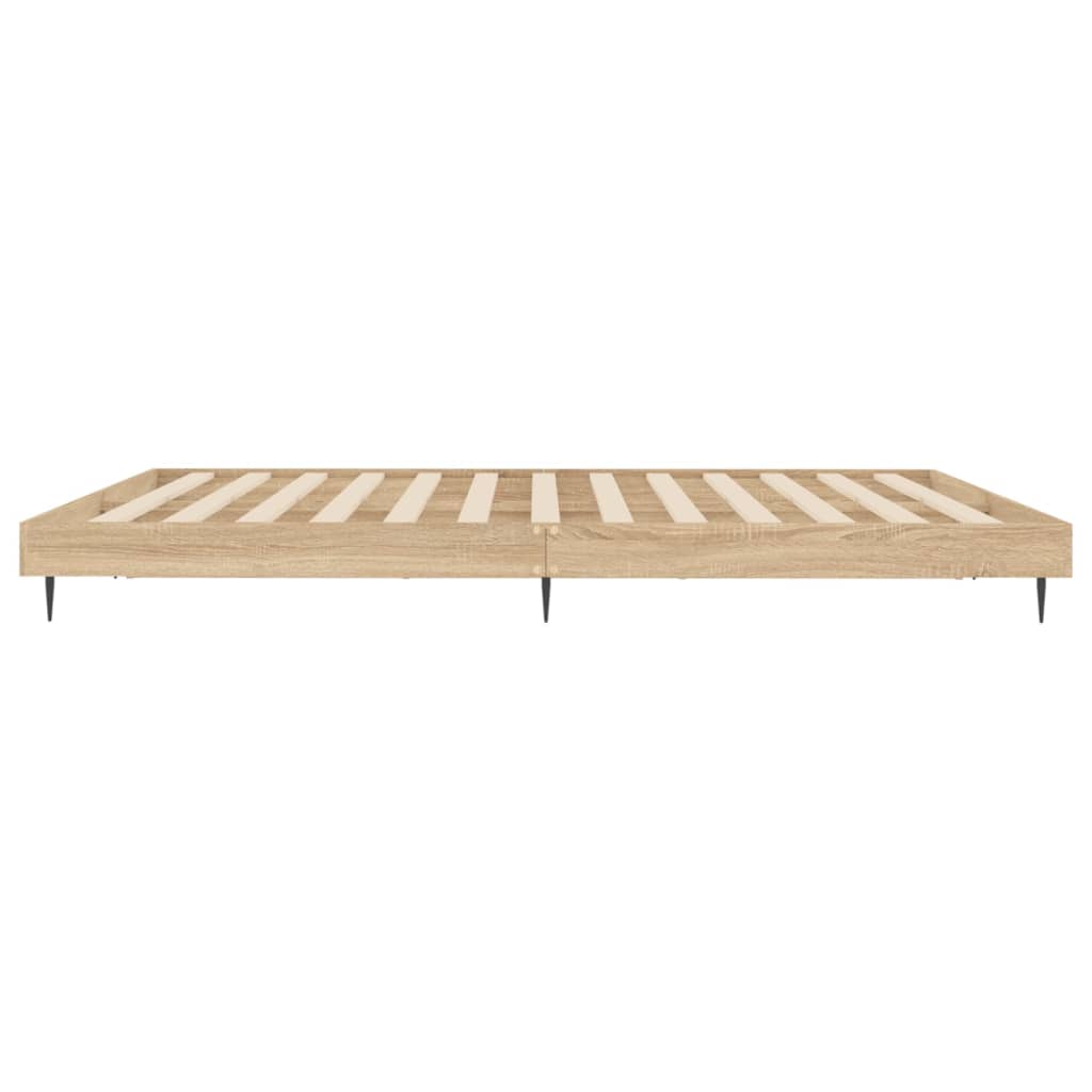 sengeramme 120x200 cm uden madras konstrueret træ sonoma-eg