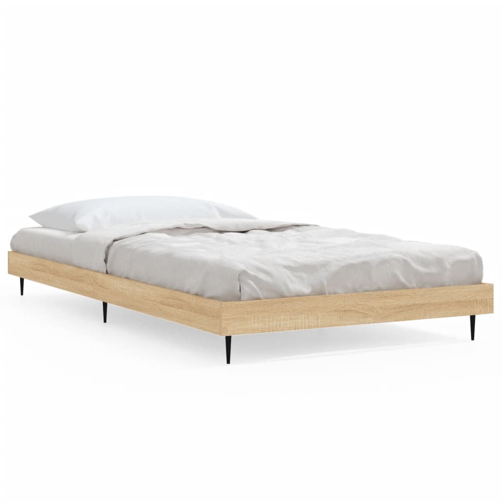 sengeramme 100x200 cm uden madras konstrueret træ sonoma-eg