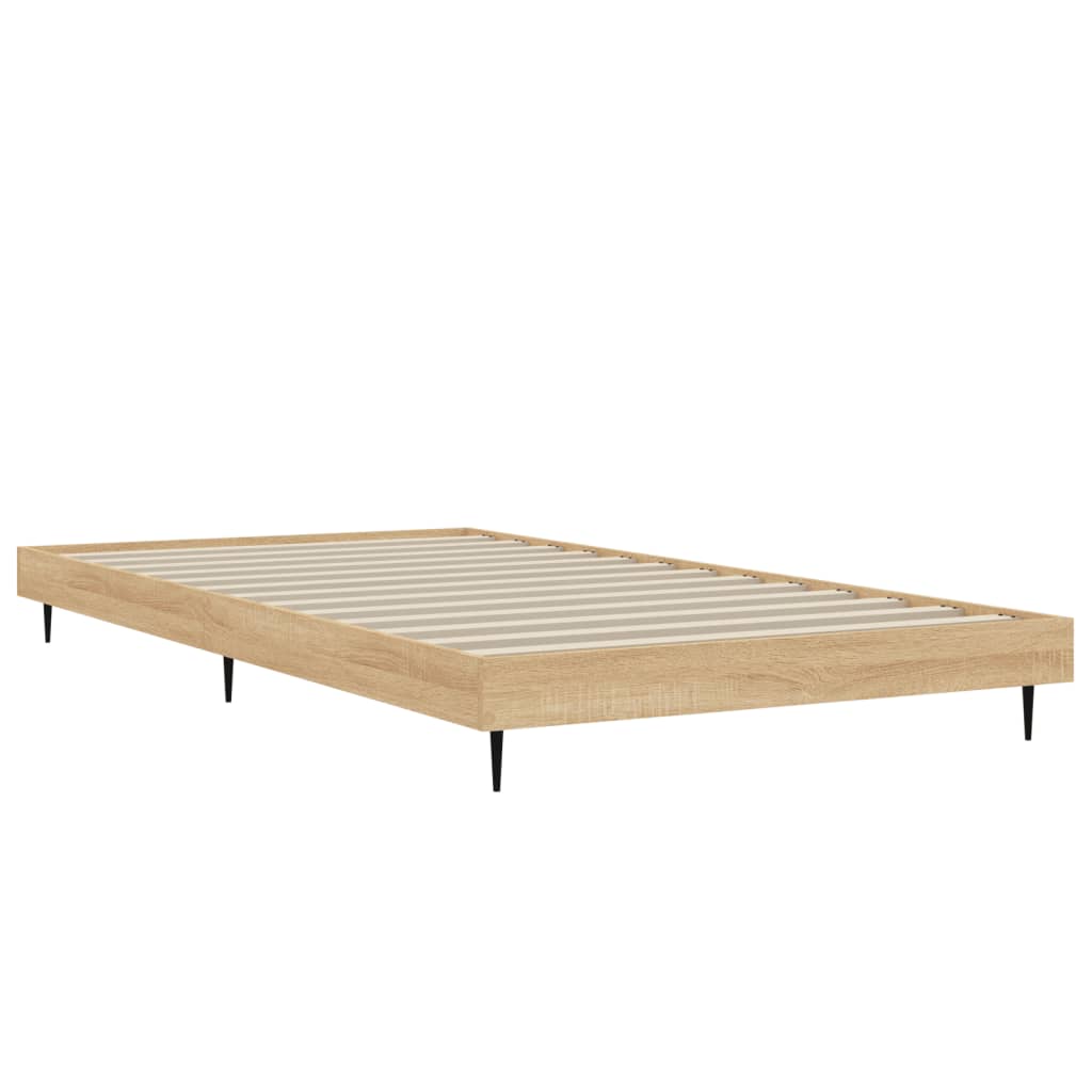 sengeramme 100x200 cm uden madras konstrueret træ sonoma-eg