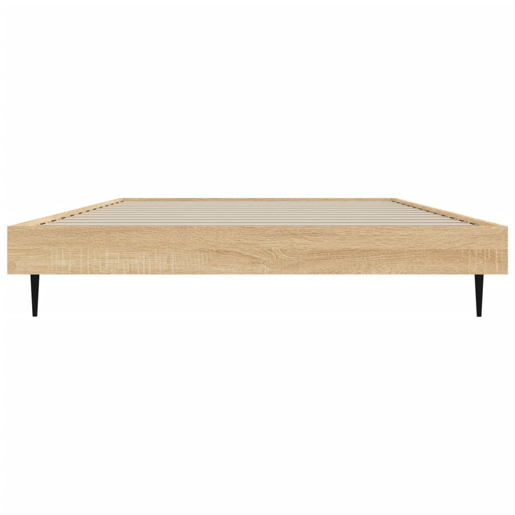 sengeramme 100x200 cm uden madras konstrueret træ sonoma-eg