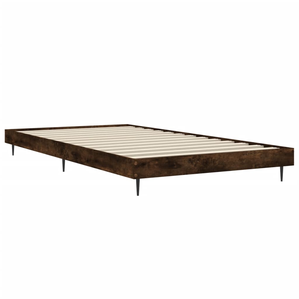 sengeramme 100x200 cm uden madras konstrueret træ røget eg