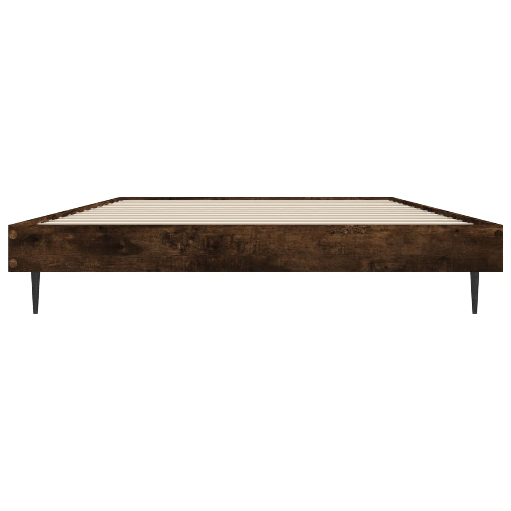 sengeramme 100x200 cm uden madras konstrueret træ røget eg