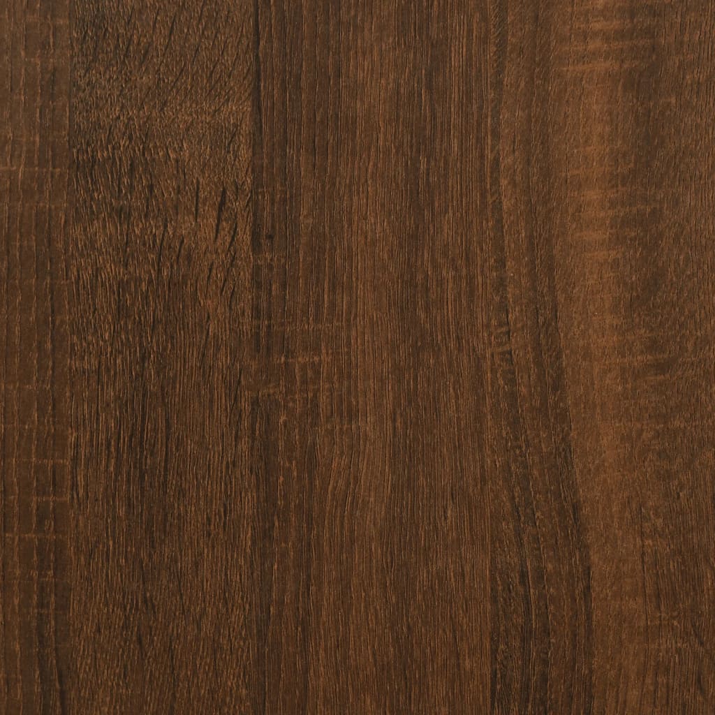 sengeramme 100x200 cm uden madras konstrueret træ brunt eg