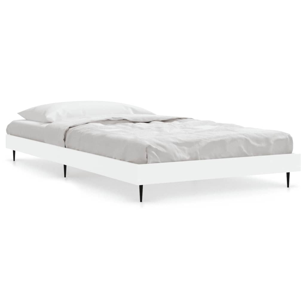 sengeramme 90x200 cm konstrueret træ hvid