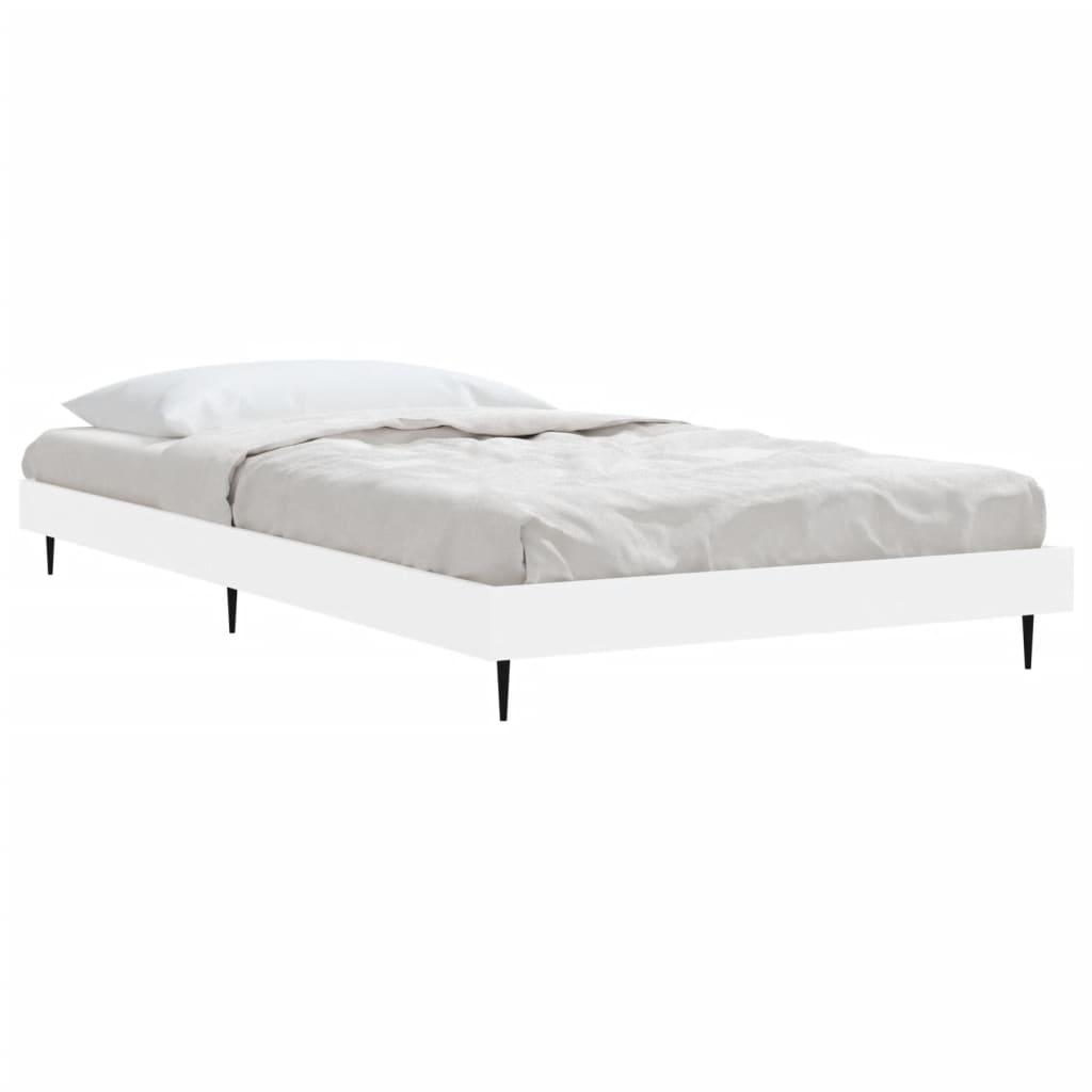 sengeramme 90x200 cm konstrueret træ hvid