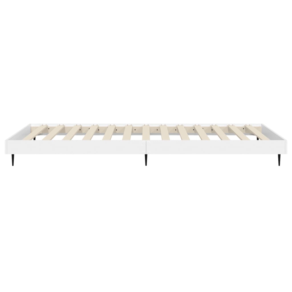 sengeramme 90x200 cm konstrueret træ hvid