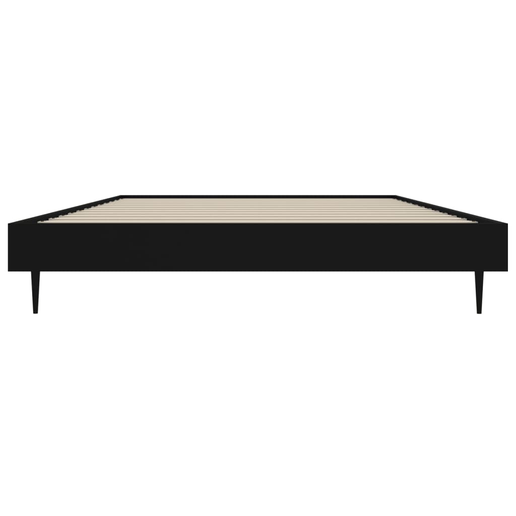 sengeramme 90x200 cm konstrueret træ sort