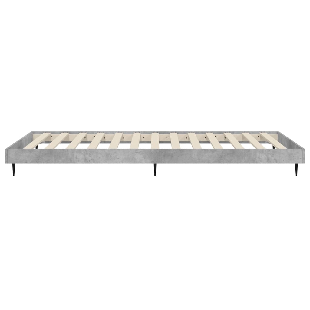 sengeramme 90x200 cm konstrueret træ betongrå