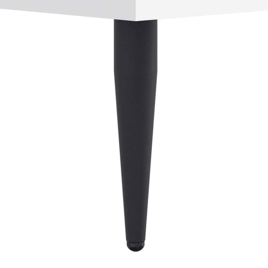 sengestel 140x190 cm konstrueret træ hvid