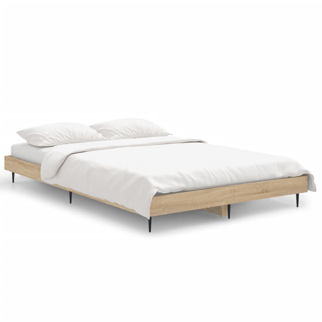 sengeramme 120x190 cm uden madras konstrueret træ sonoma-eg