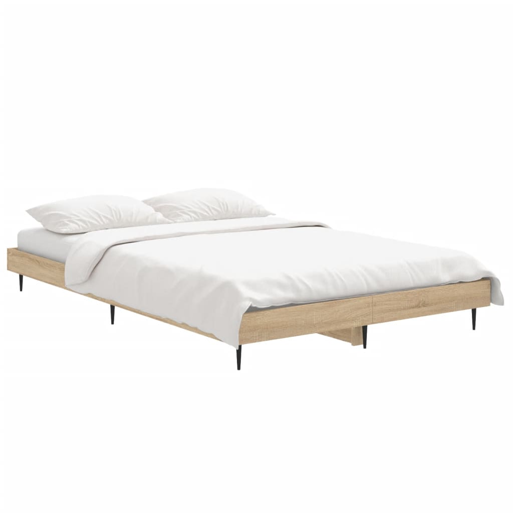 sengeramme 120x190 cm uden madras konstrueret træ sonoma-eg