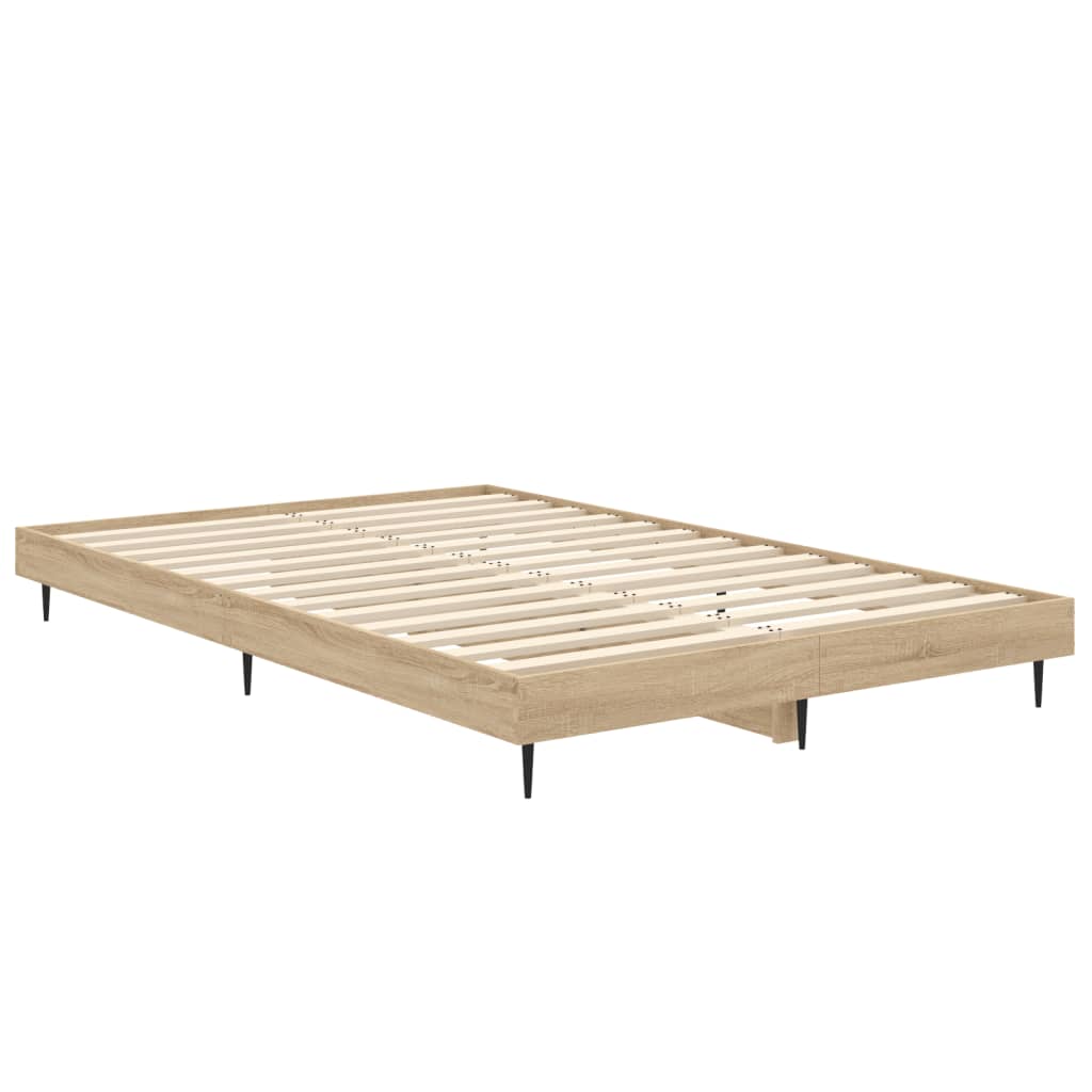 sengeramme 120x190 cm uden madras konstrueret træ sonoma-eg