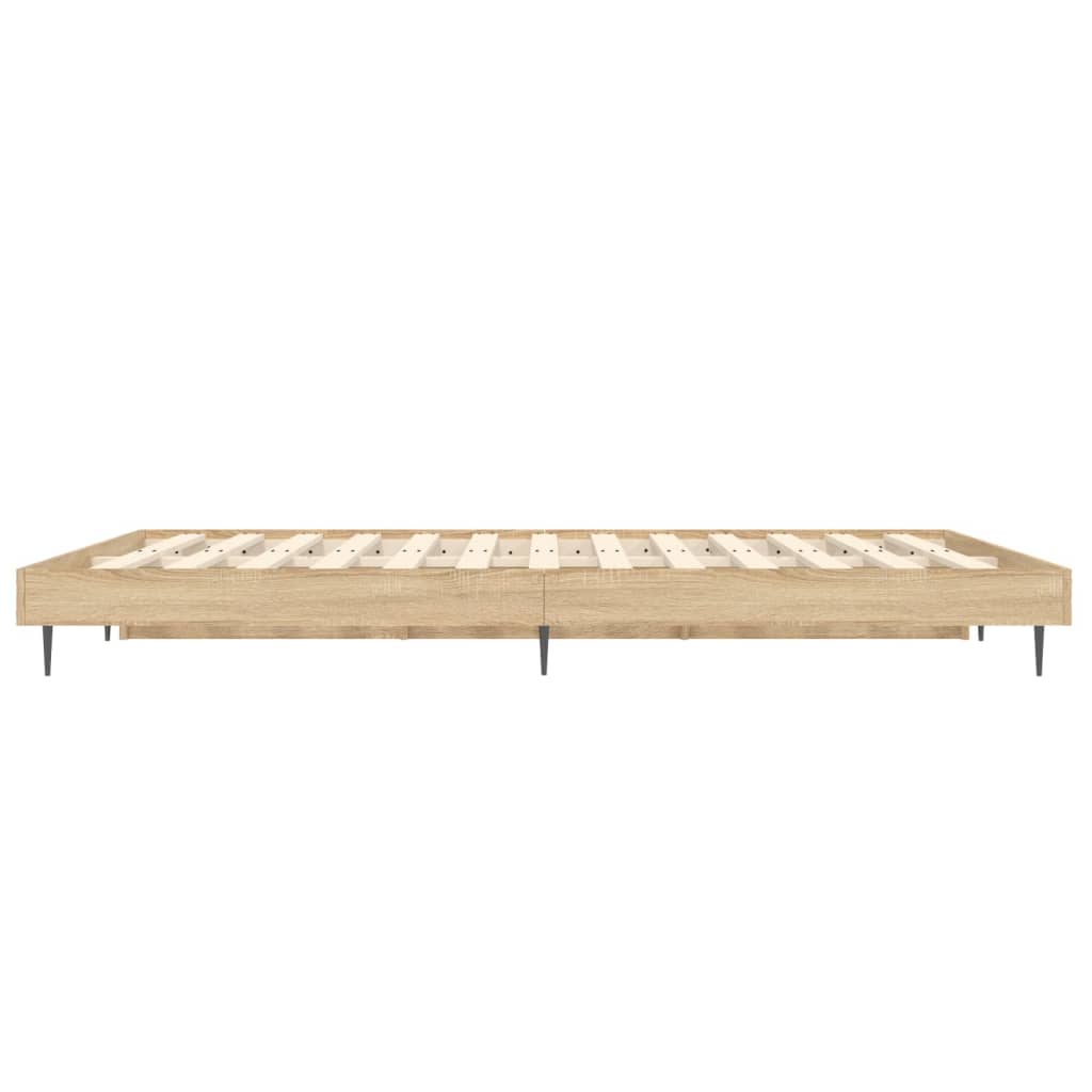sengeramme 120x190 cm uden madras konstrueret træ sonoma-eg