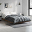 sengeramme 120x190 cm uden madras konstrueret træ brunt eg