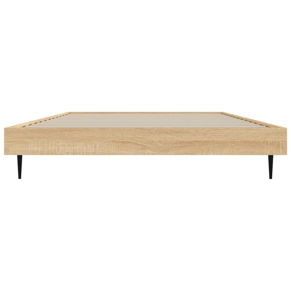 sengeramme 90x190 cm uden madras konstrueret træ sonoma-eg