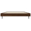 sengeramme 90x190 cm uden madras konstrueret træ brunt eg