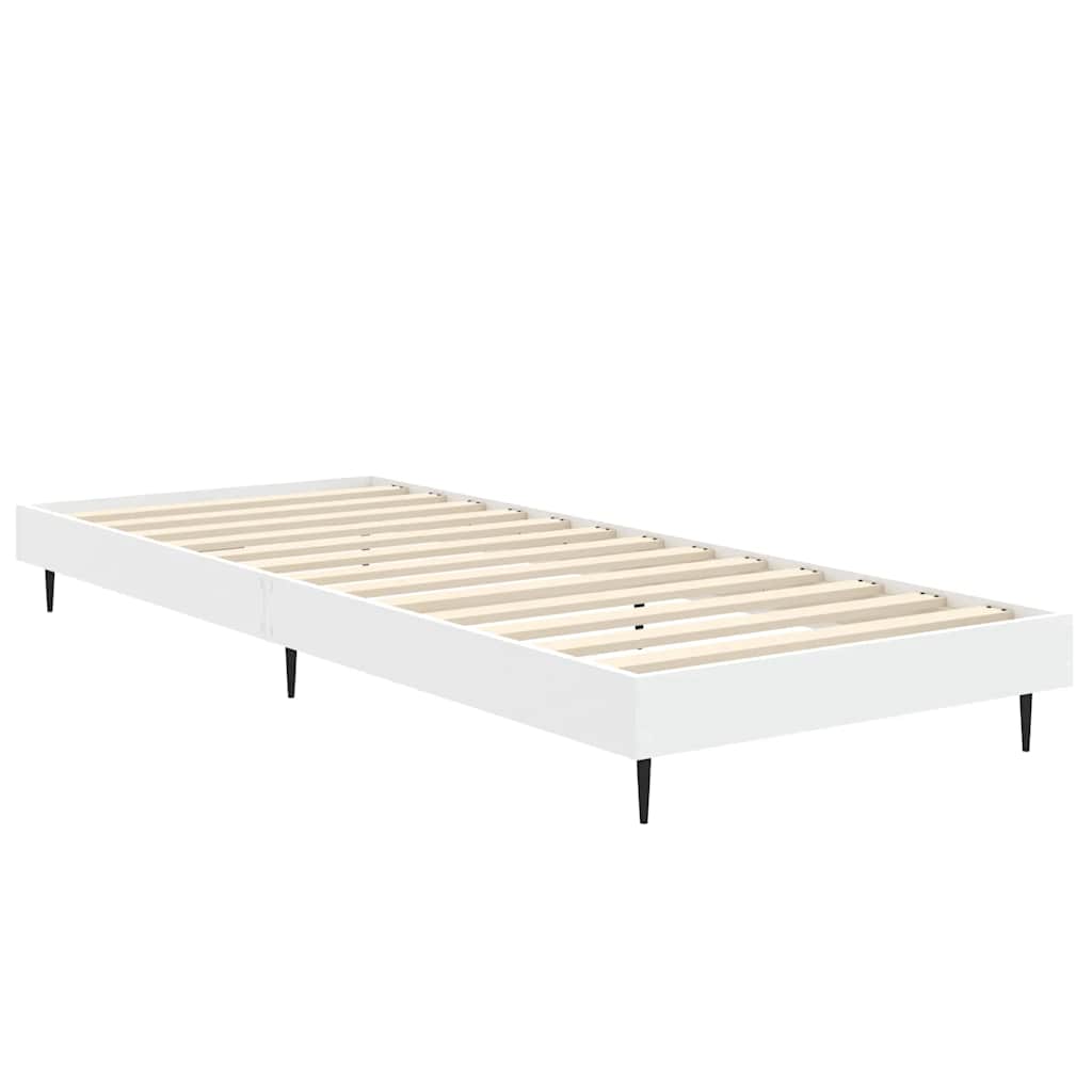 sengeramme 75x190 cm konstrueret træ hvid