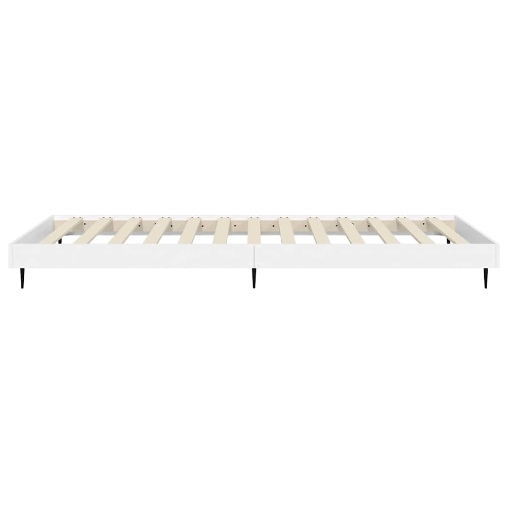 sengeramme 75x190 cm konstrueret træ hvid