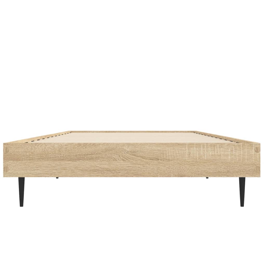 sengeramme 75x190 cm uden madras konstrueret træ sonoma-eg