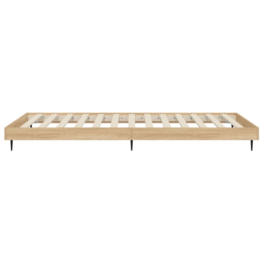 sengeramme 75x190 cm uden madras konstrueret træ sonoma-eg