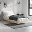sengeramme 75x190 cm uden madras konstrueret træ sonoma-eg