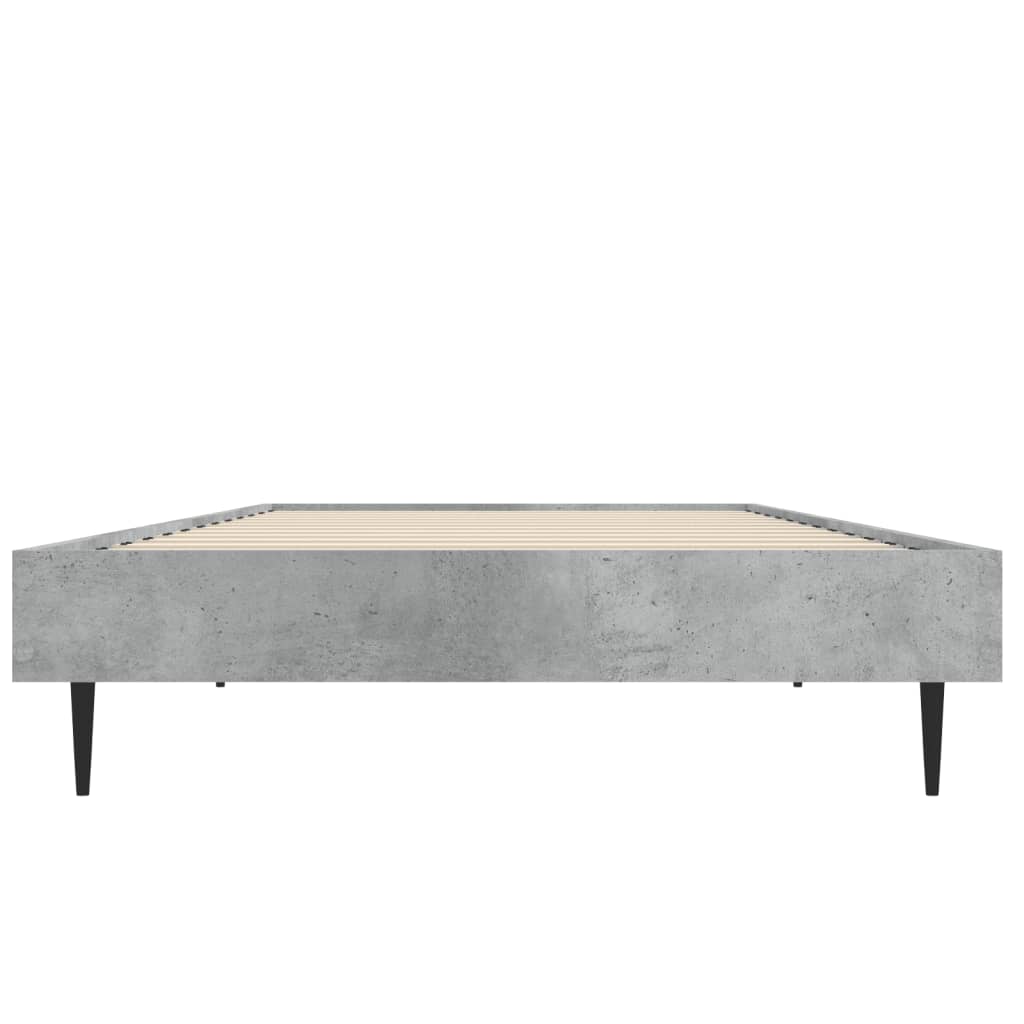 sengeramme 75x190 cm konstrueret træ betongrå