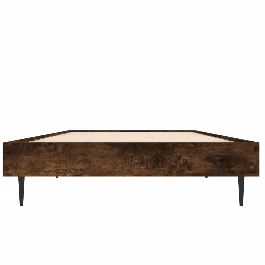 sengeramme 75x190 cm uden madras konstrueret træ røget eg
