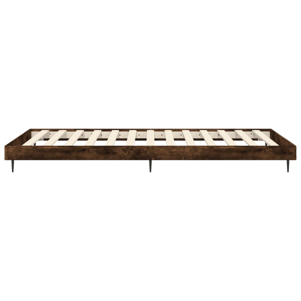 sengeramme 75x190 cm uden madras konstrueret træ røget eg