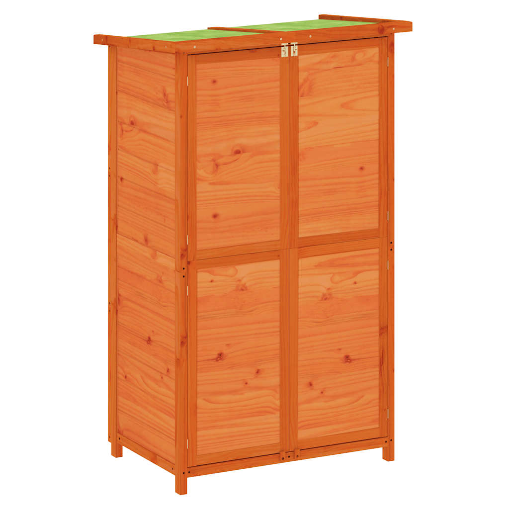 redskabsskur til haven 83x57x140 cm massivt fyrretræ