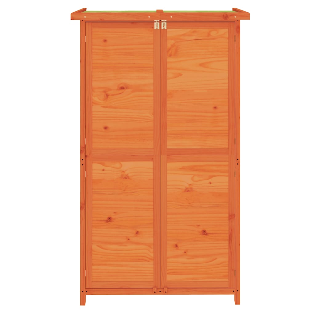 redskabsskur til haven 83x57x140 cm massivt fyrretræ